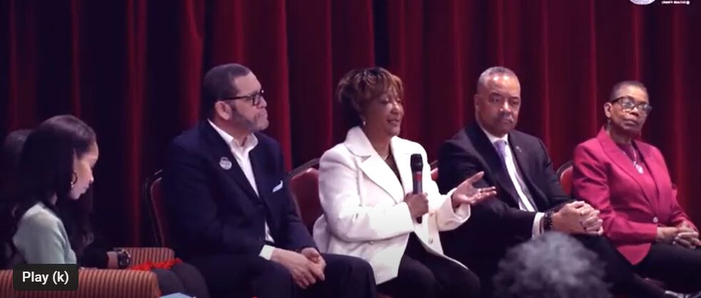 Attorney Ethel Mitchell on a panel